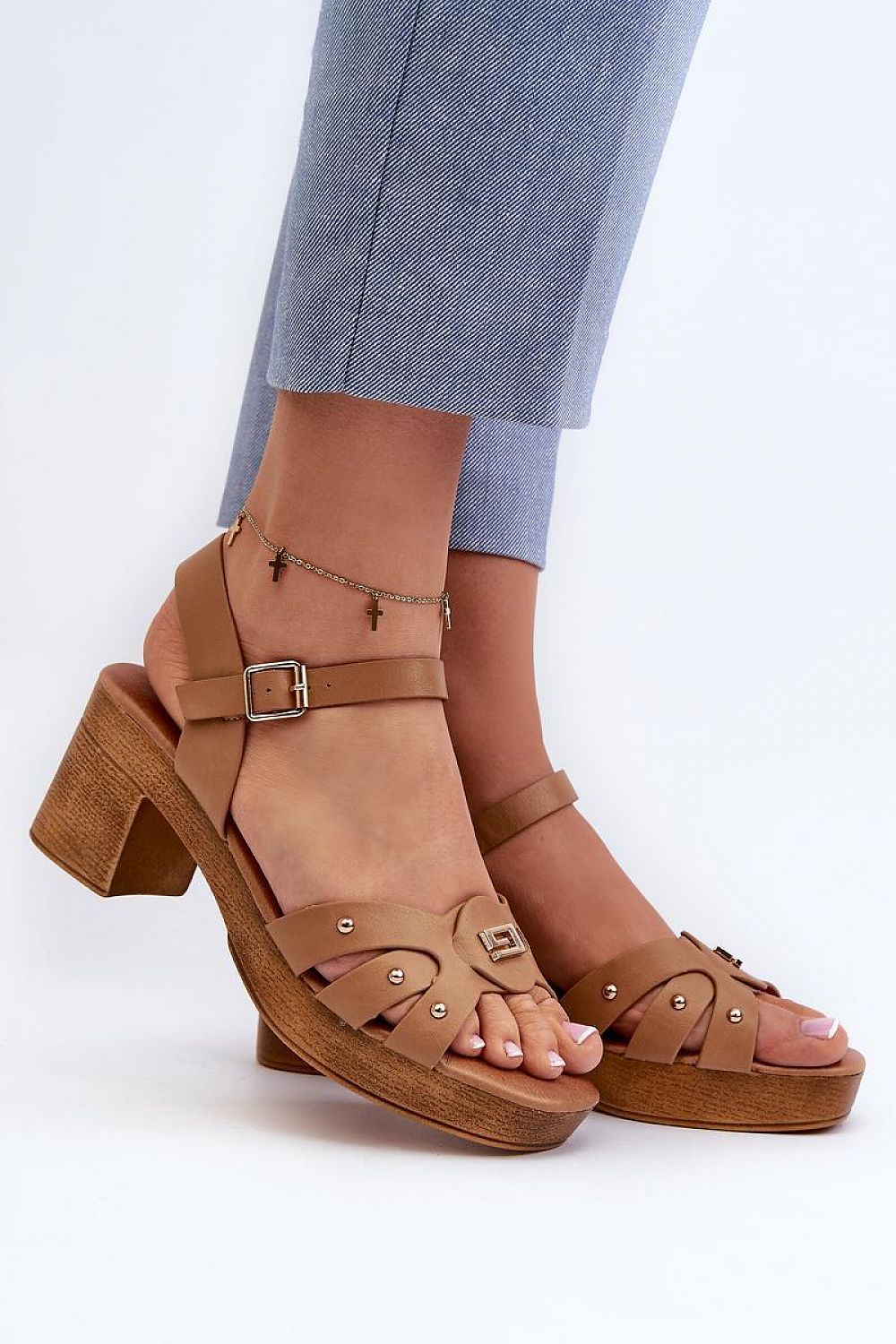 Heel sandals model 196336